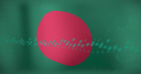Dynamic Data Animation on Bangladesh Flag