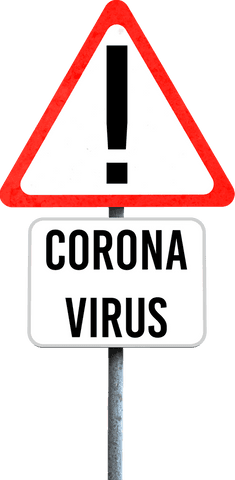 transparent corona virus warning sign with exclamation mark design - Download Free Stock Videos Pikwizard.com