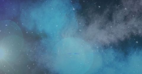Ethereal Light Reflections with Snowflakes on Dark Background - Download Free Stock Images Pikwizard.com
