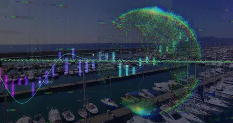 Global Financial Data Visualization Over Seaport
