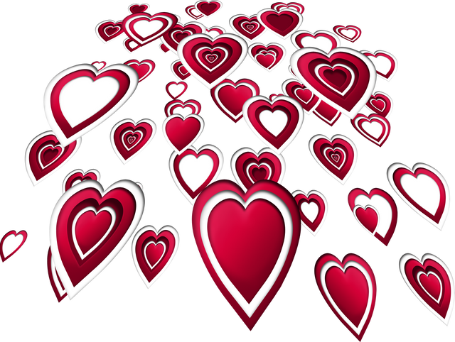 Red and White Hearts Cascading on Transparent Background Digital Artwork - Download Free Stock Videos Pikwizard.com