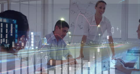 Business Presentations with Financial Graph Analytics Overlay