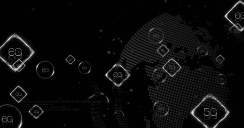 6G and 5G Network on Digital Globe with Data Overlay Concept - Download Free Stock Images Pikwizard.com