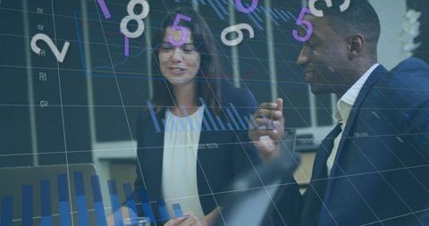 Collaborating on Financial Analytics with Data Visualization Overlays in Corporate Meeting