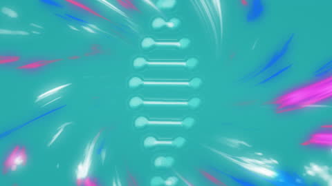 Electric Neon Lights with Abstract Shapes on Teal Background