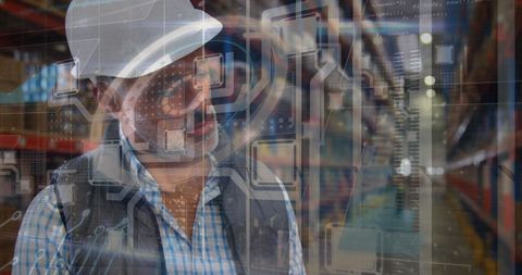 Senior Supervisor Analyzing Stock Data in Warehouse - Download Free Stock Images Pikwizard.com