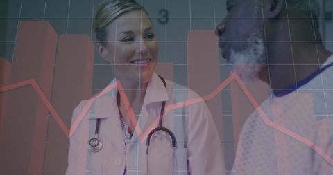 Doctor Analyzing Medical Data with Patient in Modern Clinic