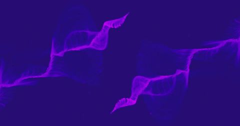 Abstract Purple Waveforms on Deep Purple Background - Download Free Stock Images Pikwizard.com