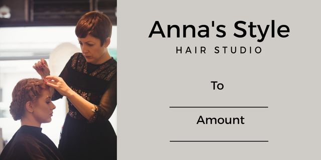 A hairstylist is providing a customized hair service to a client in a modern salon. This image is ideal for promoting beauty services, salon brochures, and social media marketing for hair studios.