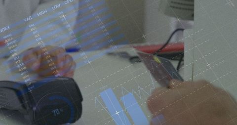 Financial analysis with smartphone and digital technology