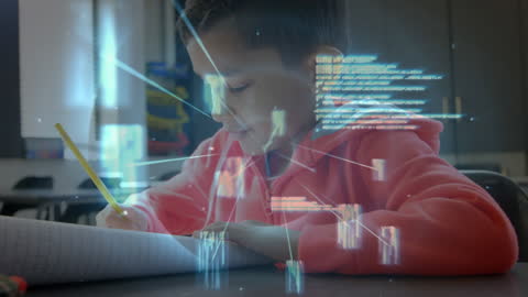 Young Student Learning with Augmented Reality Technology Overlays