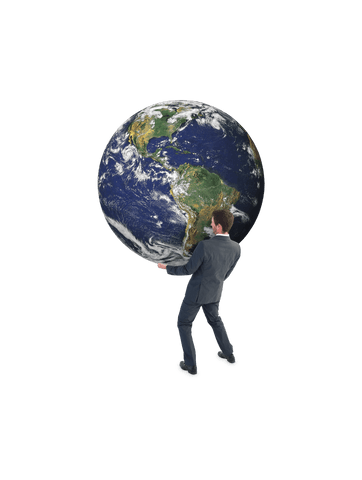 Transparent Background Businessman Holding Planet Earth - Download Free Stock Videos Pikwizard.com