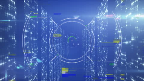 Digital Scope Scanning Data with Futuristic Interface
