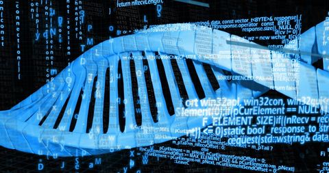 Digital Representations of DNA with Streaming Data Code - Download Free Stock Images Pikwizard.com