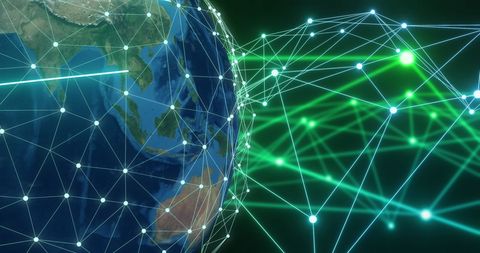 Global Digital Network Connections and Data Exchange - Download Free Stock Images Pikwizard.com