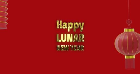 Lunar New Year Celebration with Festive Decorations