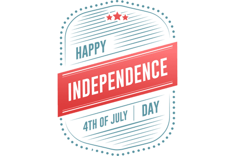 transparent independence day logo on july 4th celebrating freedom - Download Free Stock Videos Pikwizard.com