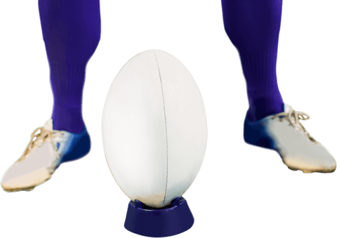 rugby player preparing for drop kick with transparent background - Download Free Stock Videos Pikwizard.com