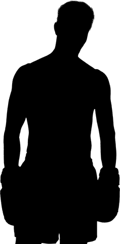 transparent silhouette of male boxer in fight pose - Download Free Stock Videos Pikwizard.com