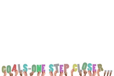Hands Holding Colorful Text Goals on Transparent Background - Download Free Stock Videos Pikwizard.com