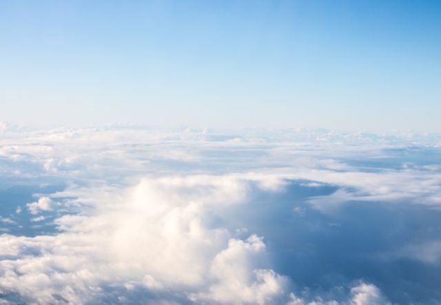 Serene View of Blue Sky and Fluffy White Clouds - Download Free Stock Photos Pikwizard.com