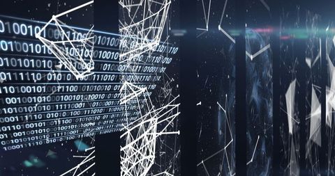 Digital Network with Data Code and Connections Background - Download Free Stock Images Pikwizard.com