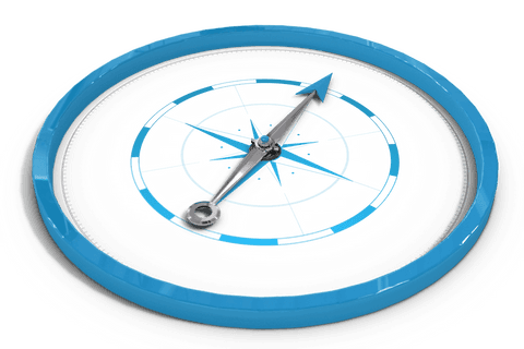 blue compass vector with transparent background and direction - Download Free Stock Videos Pikwizard.com