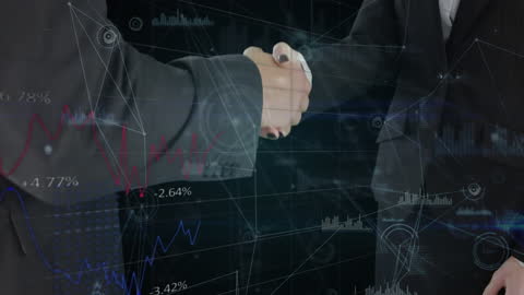 Business Collaboration and Digital Network Concept