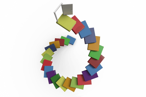 spiral book pattern on transparent background for education media - Download Free Stock Videos Pikwizard.com