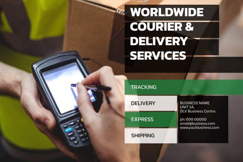 Efficient Package Tracking with Handheld Device in Logistics - Download Free Stock Templates Pikwizard.com