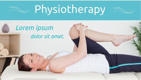 physiotherapy wellness: woman performing leg exercise - Download Free Stock Templates Pikwizard.com