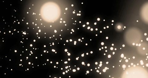 Glowing Light Balls on Black Background - Download Free Stock Images Pikwizard.com