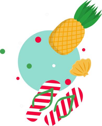 cheerful tropical elements on transparent background illustration - Download Free Stock Videos Pikwizard.com