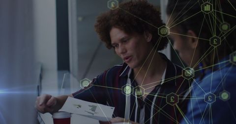 Data Processing in Modern Office Setting with Diverse Team