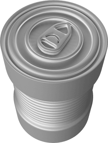 silver can mockup on transparent background for creative designs - Download Free Stock Videos Pikwizard.com