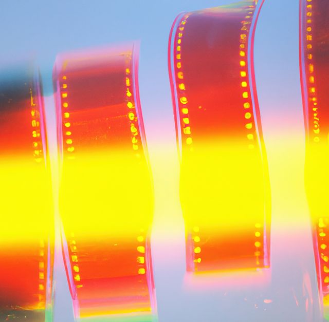 Image of close up of film light leak overlay - Download Free Stock Photos Pikwizard.com