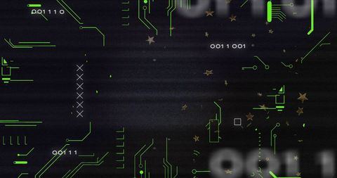 Futuristic Circuit Board with Digital Glitch Effects - Download Free Stock Images Pikwizard.com