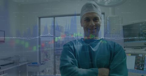Surgeon with Data Overlay: Healthcare Meets Technology - Download Free Stock Images Pikwizard.com
