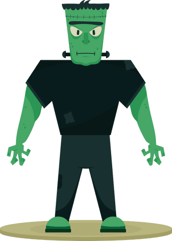 frankenstein monster vector on transparent background - Download Free Stock Videos Pikwizard.com