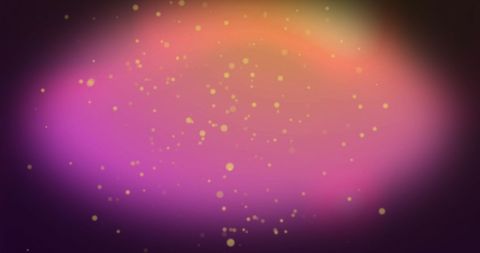 Vibrant Gradient with Floating Light Particles on Dark Background