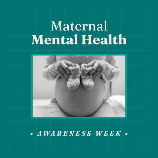 Maternal Mental Health Awareness Week Campaign Poster - Download Free Stock Templates Pikwizard.com