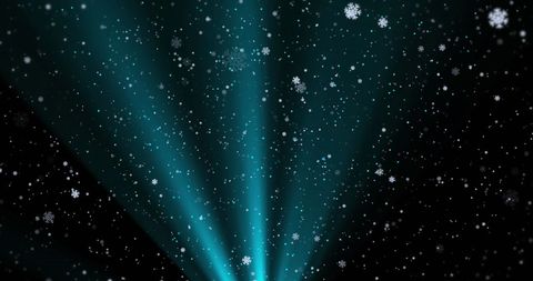 Falling Snowflakes with Glowing Light Beams in Winter Night Sky - Download Free Stock Images Pikwizard.com