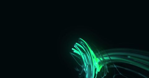 Vibrant Green Light Trails on Dark Background - Download Free Stock Images Pikwizard.com