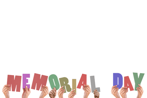 transparent celebration hands holding memorial day letters - Download Free Stock Videos Pikwizard.com