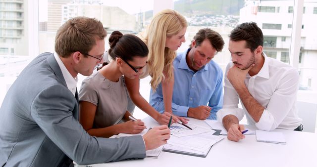 Business people working together during meeting in the office - Download Free Stock Photos Pikwizard.com