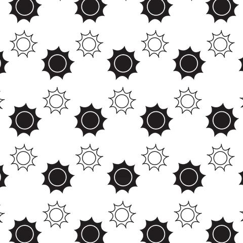 Seamless Black Sun Shapes Pattern on Clear Transparent Background - Download Free Stock Videos Pikwizard.com