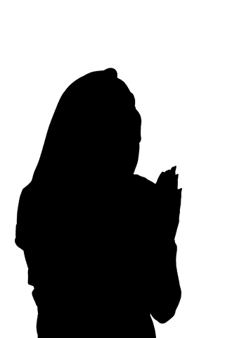 transparent silhouette of triumph sportswoman with folded arms - Download Free Stock Videos Pikwizard.com