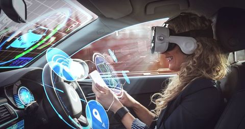Future of Autonomous Driving with Virtual Reality - Download Free Stock Images Pikwizard.com