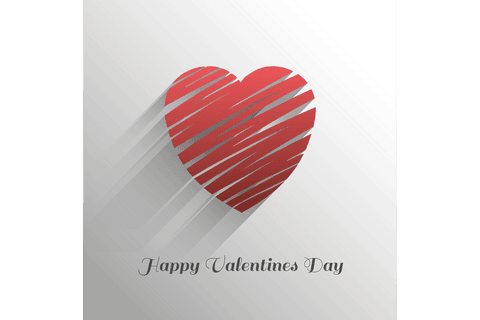 Valentine's Day Red Heart with Text on Transparent Background Illustration - Download Free Stock Videos Pikwizard.com