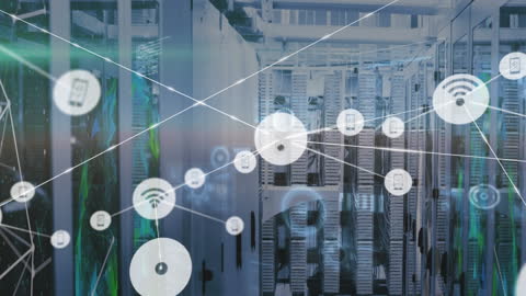 Connected Warehouse Network with Digital Interface Concept